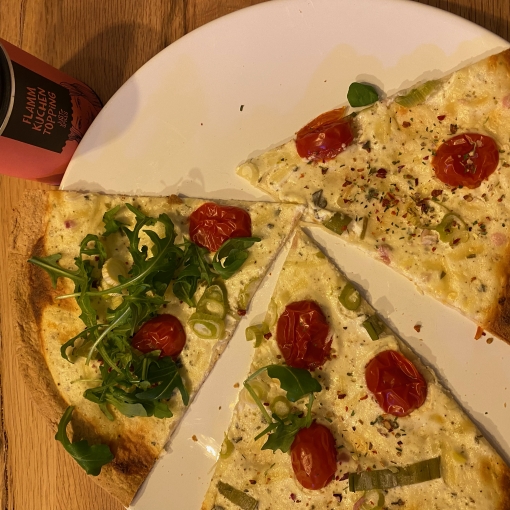 Flammkuchen mit Tortilla-Wraps
