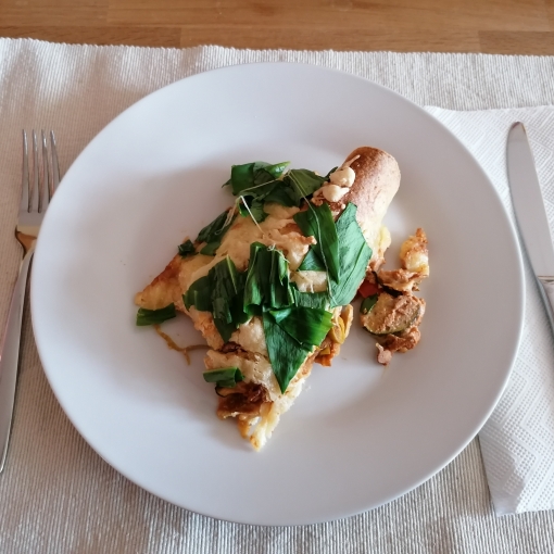 Überbackene Tortilla Wraps mit Gemüse