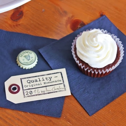 Guinness Cupcakes mit Cream Cheese Icing