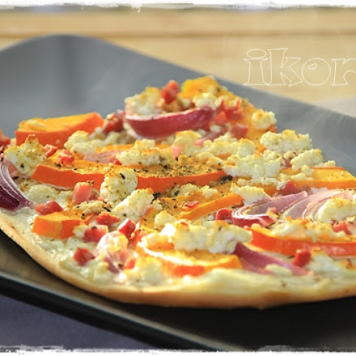 Kürbis Flammkuchen