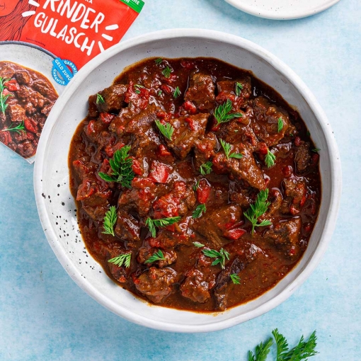 Einfaches Paprika Rinder Gulasch