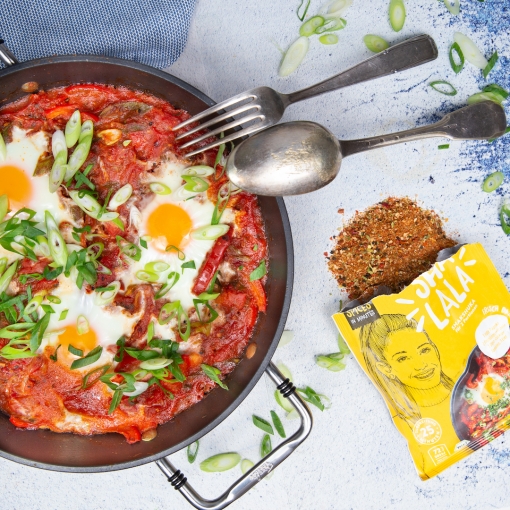 Einfaches Tomaten Paprika Shakshuka
