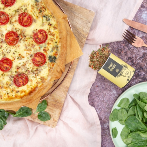 Spinat-Quiche mit Feta