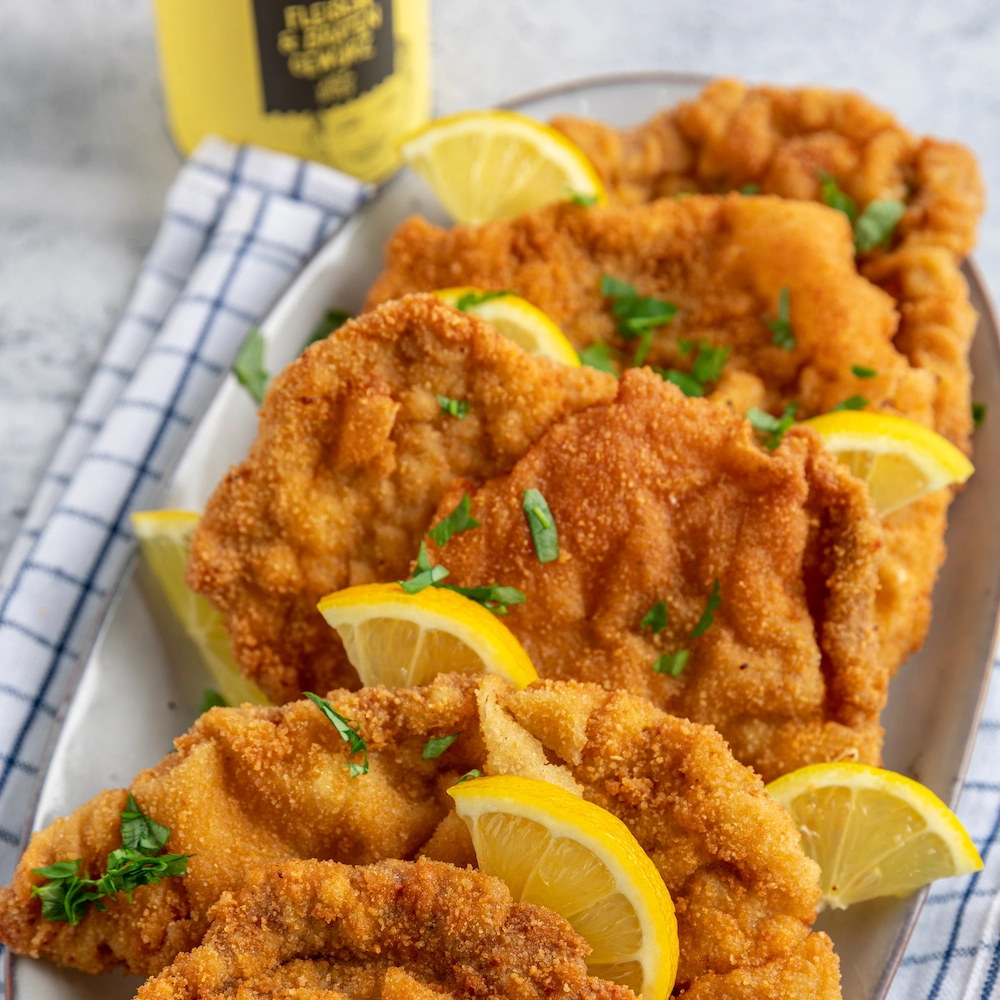 Schnitzel aus der Heißluftfritteuse 