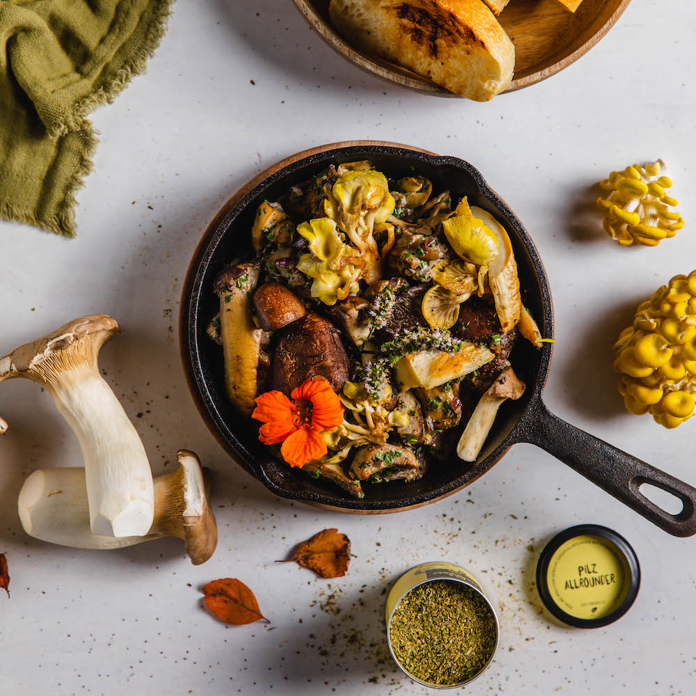 Würzige Pilzpfanne | Rezept | JUST SPICES®
