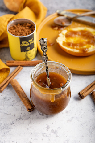 Apfel Zimt Marmelade gewürzt mit Apfel Zimt Gewürz 