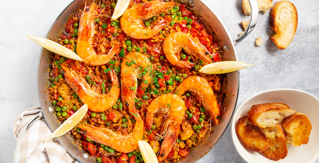 Meeresfrüchte Paella 
