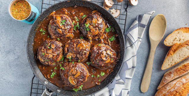 Frikadellen in Pilz Bratensoße 