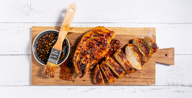 Gegrillte Hähnchenbrust mit Marinade 