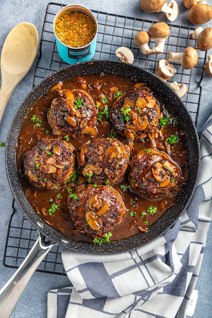 Frikadellen in Pilz Bratensoße 
