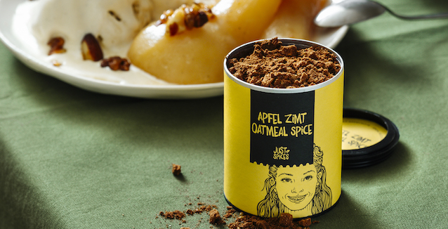 Apfel Zimt Oatmeal Spice Dose von Just Spices