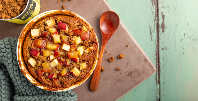 Baked Oatmeal mit Apfel gewürzt mit Apfel Zimt Oatmeal Spice 