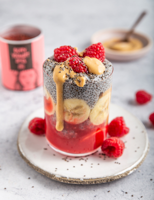 Berry Overnight Chia Pudding 