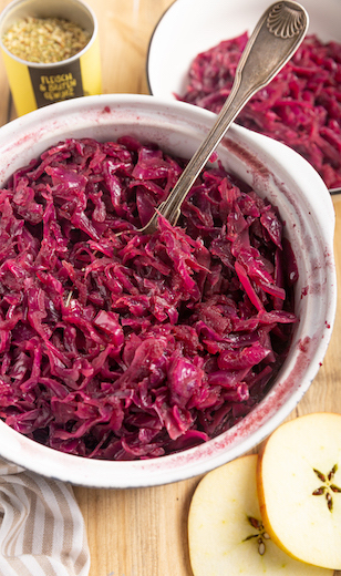 Rotkohl mit Fleisch und Braten Gewürz von Just Spices