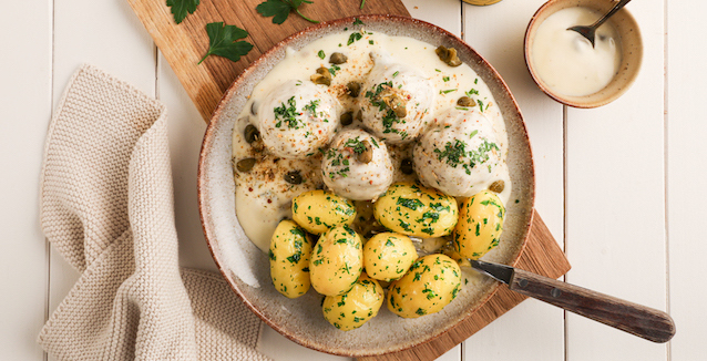 Königsberger Klopse mit Petersilienkartoffeln gewürzt mit dem Just Spices Fleisch und Braten Allrounder 