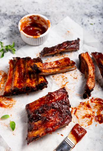 Gegrillte Spareribs 