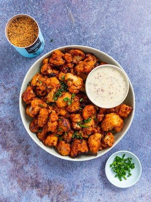 Vegane Blumenkohl Buffalo Wings 