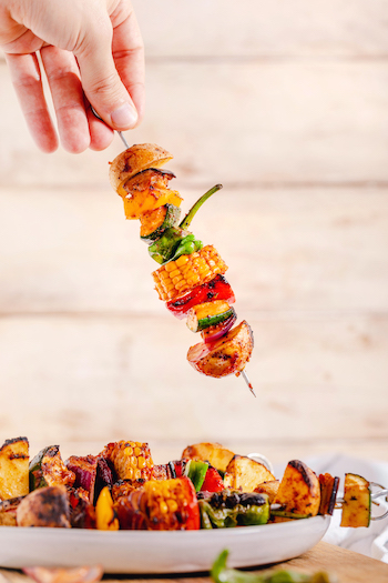 Gemüsespieße vom Grill