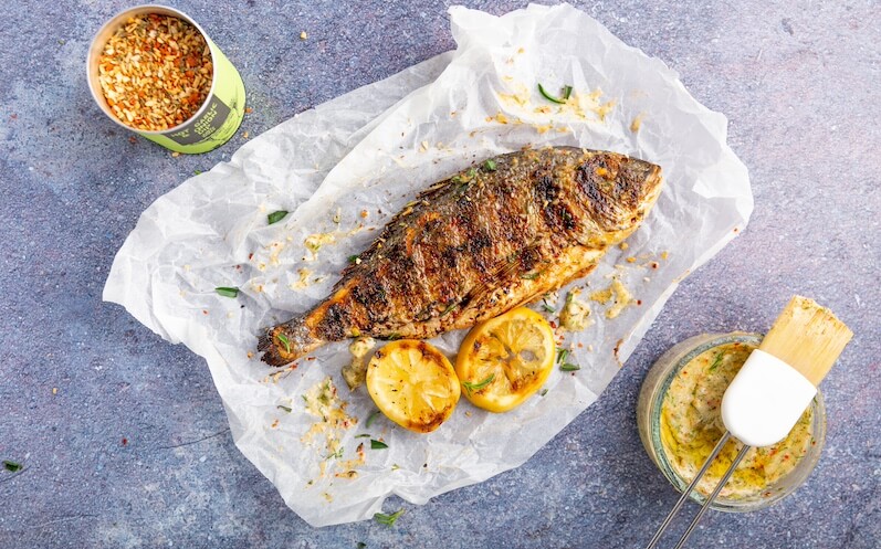Dorade vom Grill