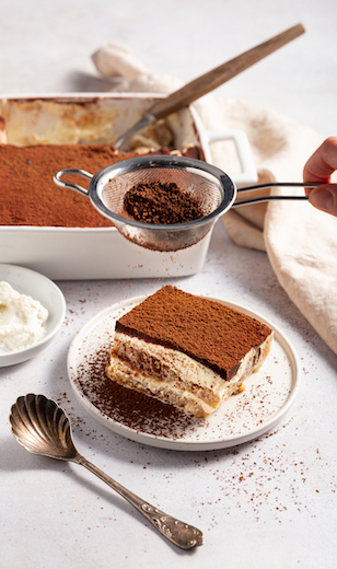 Tiramisu mit Kaffeekuss