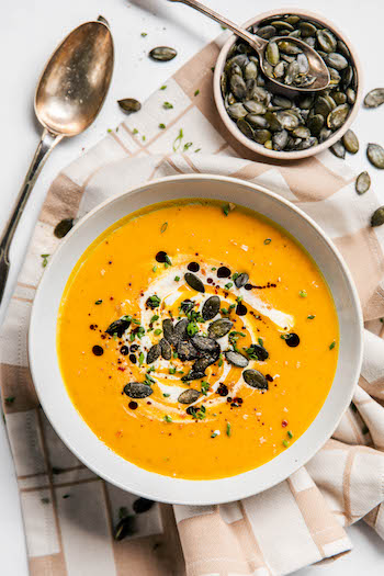 Kürbissuppe mit Kokosmilch 