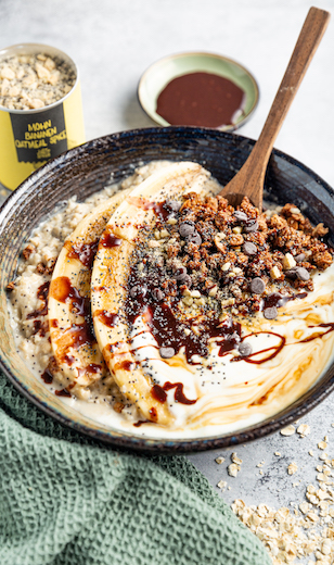 Mohn Bananen Porridge 