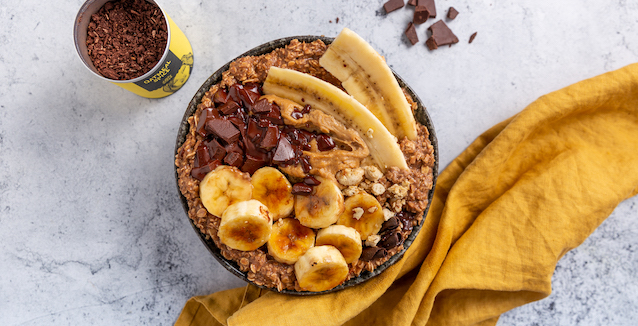 Schoko Bananen Porridge 