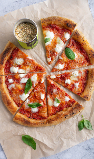 Pizza Margherita mit Pizza Gewürz 