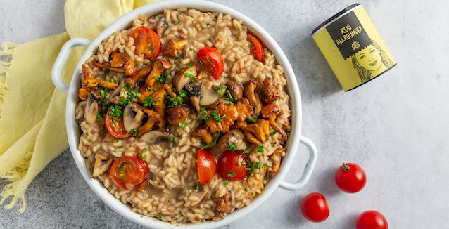 Cremiges Pilzrisotto mit Tomaten und Reis Allrounder 
