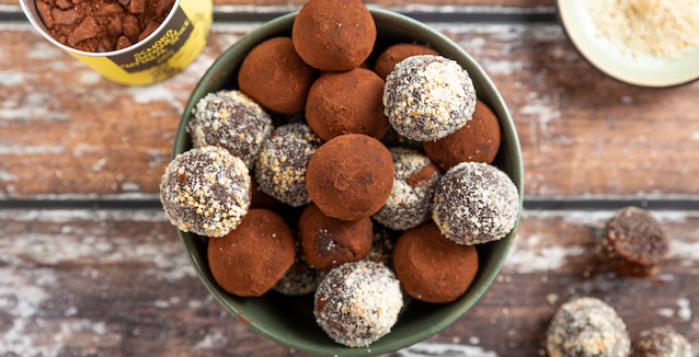 Energyballs gewürzt mit dem Schoko Bananen Oatmeal 