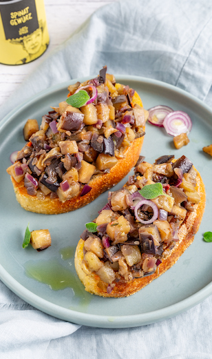 Auberginen Bruschetta 