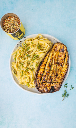 Linguine mit Aubergine 