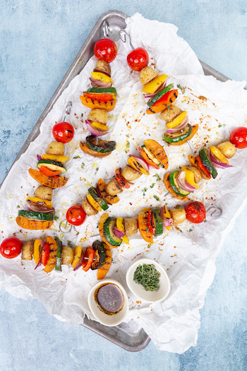 Mediterrane Gemüse Spieße 