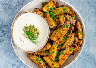 Kartoffelwedges mit Sour Cream