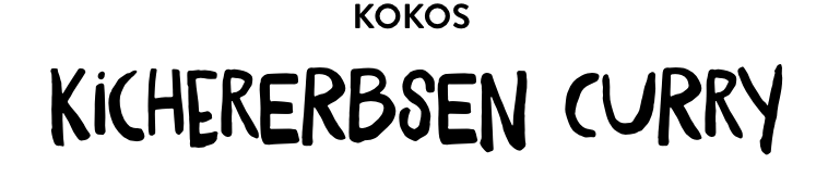 Kokos Kichererbsen Curry