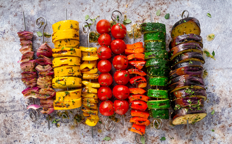 Mediterrane Gemüse Spieße 