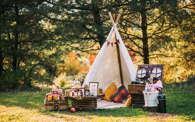 Picknick mit Tipi 