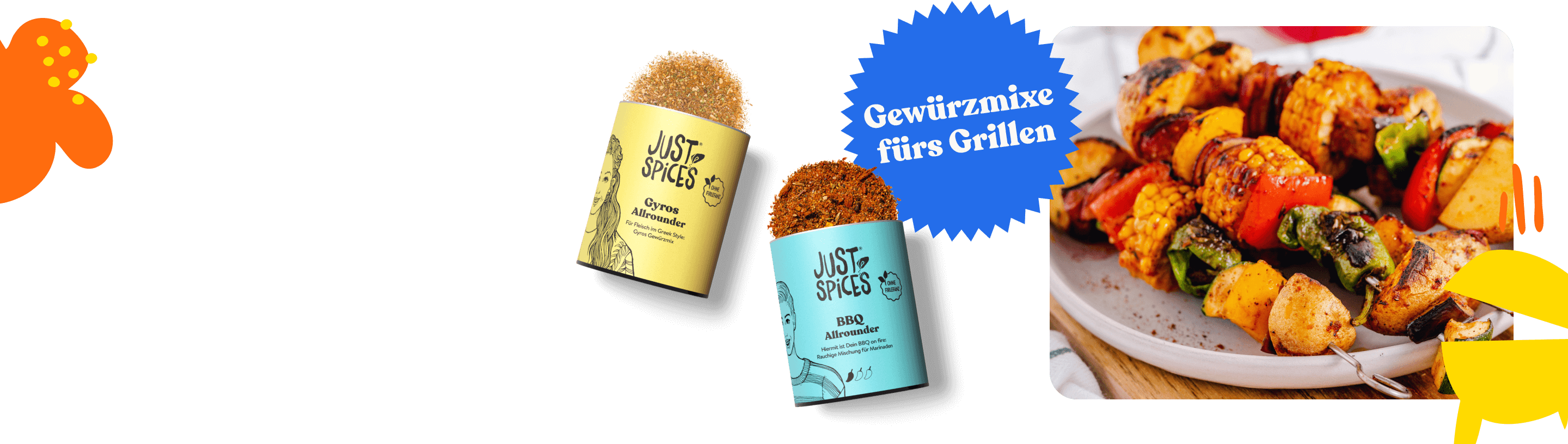 Gewuerzmixe zum Grillen