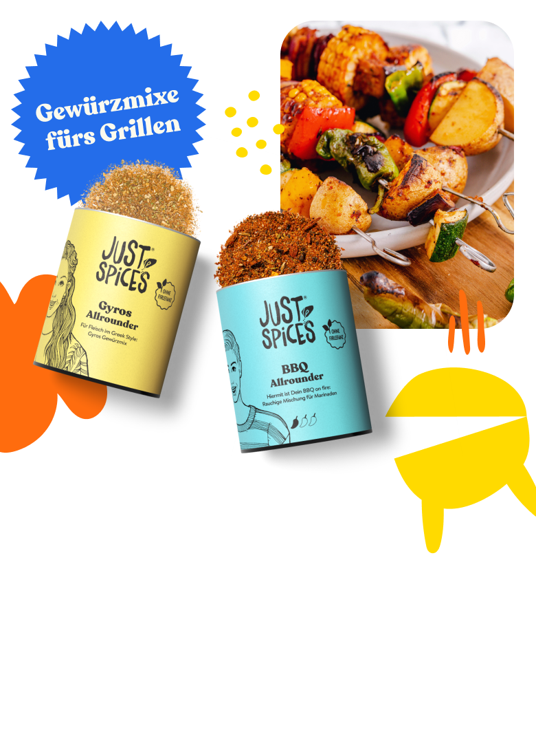 Gewuerzmixe zum Grillen