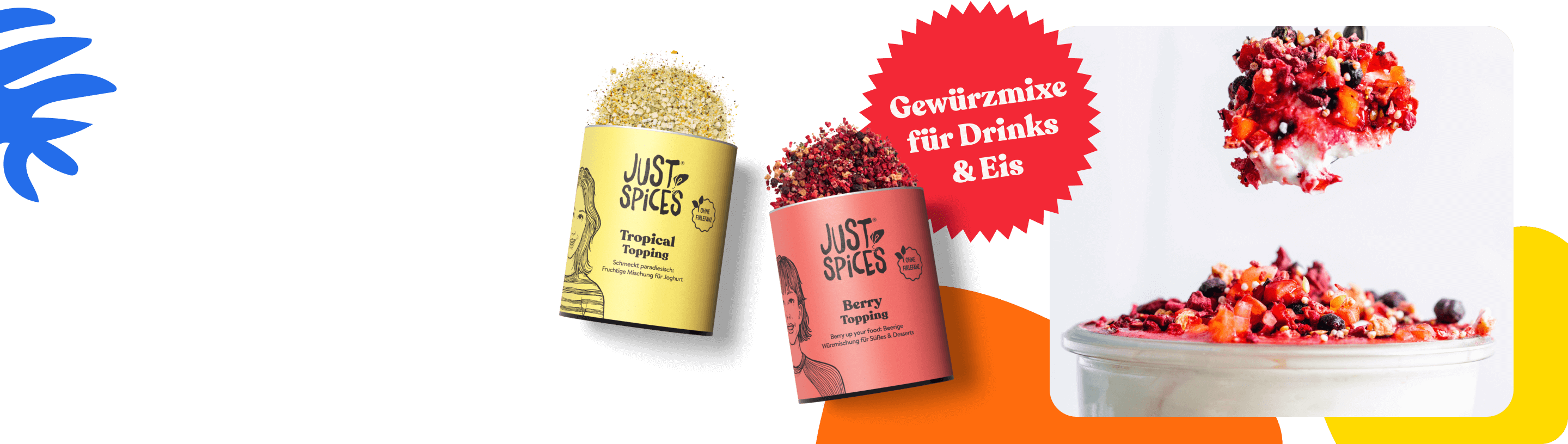 Eis und Joghurt Toppings