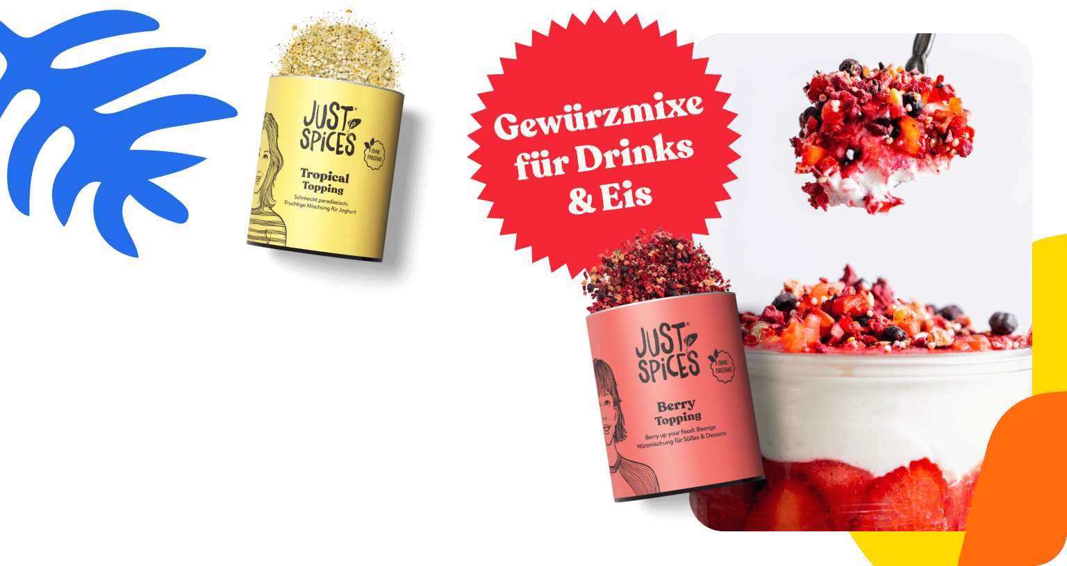 Eis und Joghurt Toppings