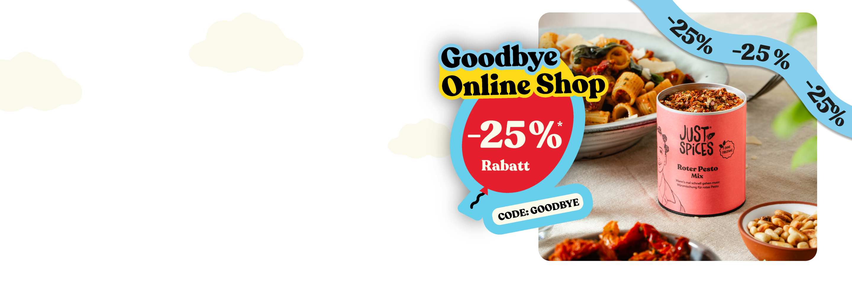 Sparen im Goodbye Online Shop Sale