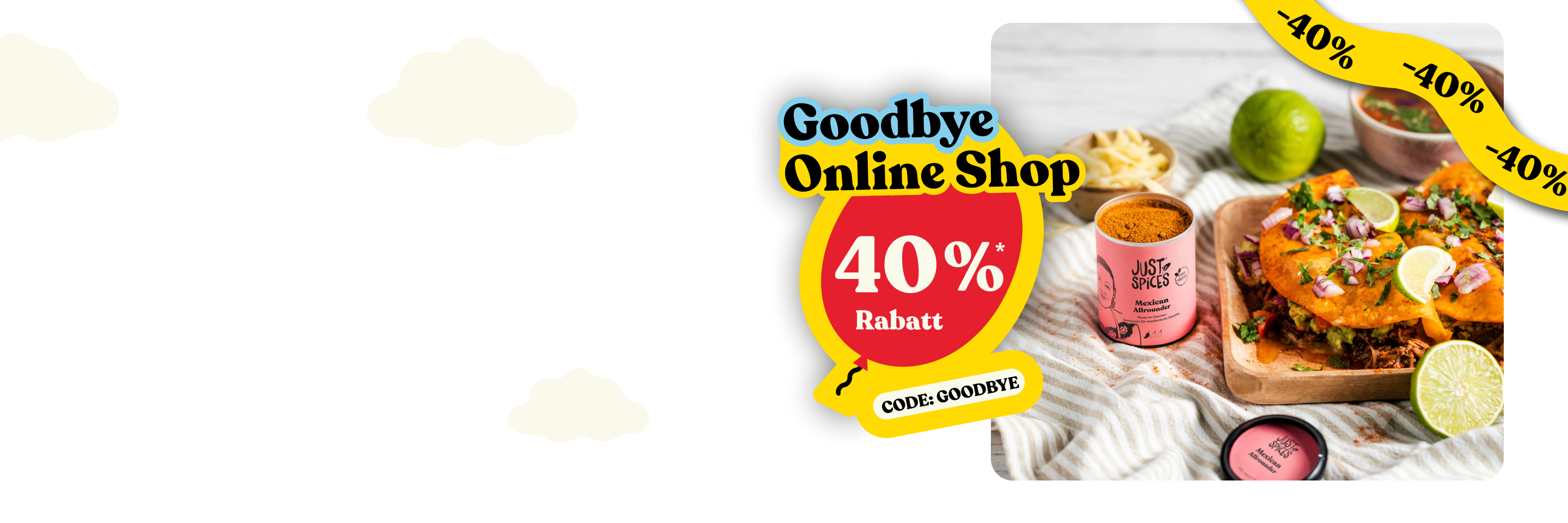 Sparen im Goodbye Online Shop Sale