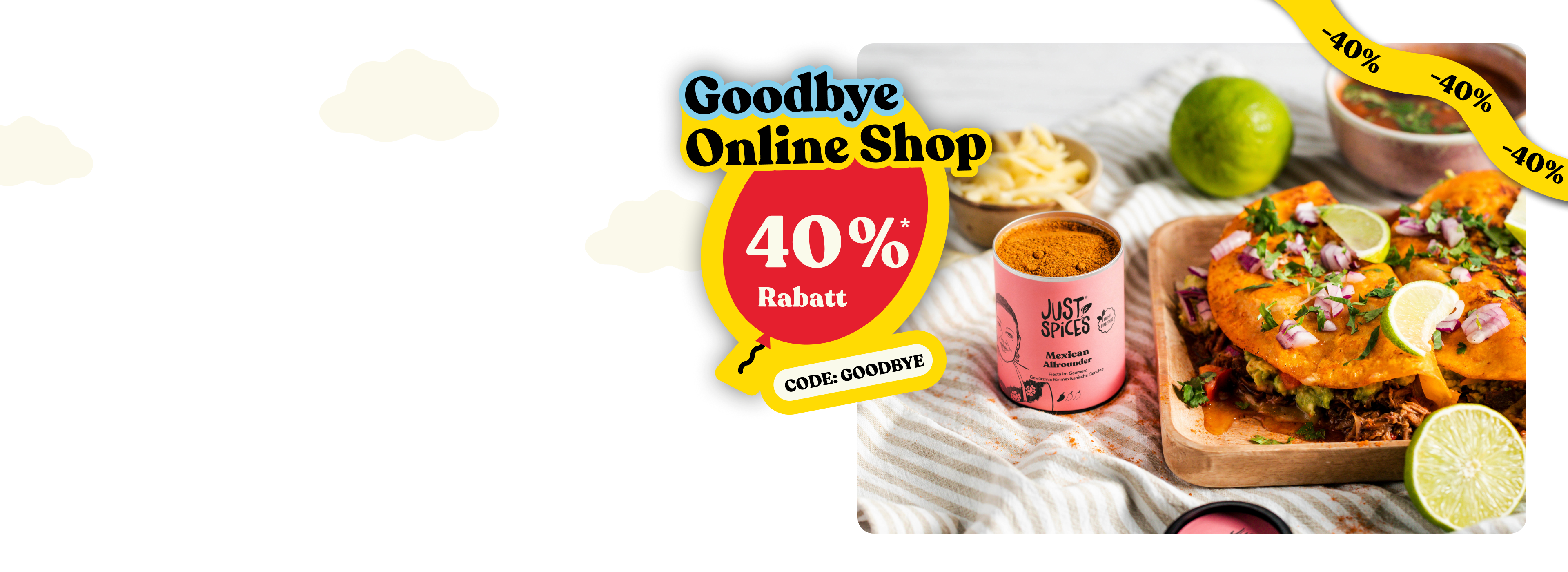 Sparen im Goodbye Online Shop Sale