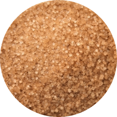 Geräucherter Rohrohrzucker