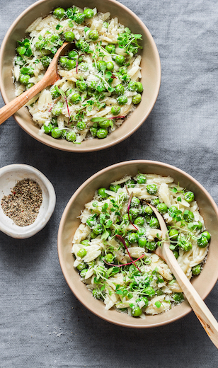 Risotto mit Erbsen 